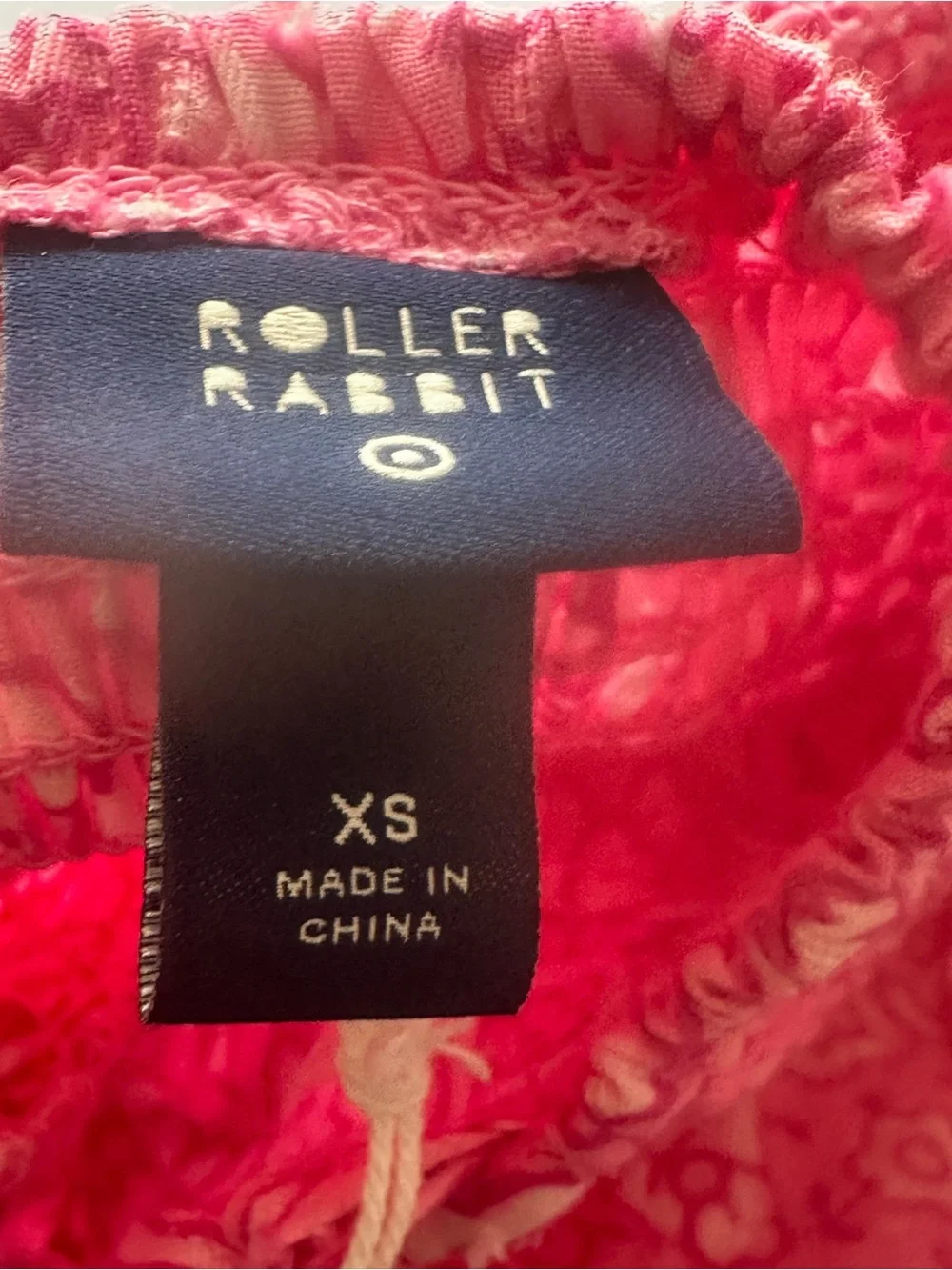 Target x Roller Rabbit Pink Paisley Floral Drop Waist Midi A-Line Dress XS NWT